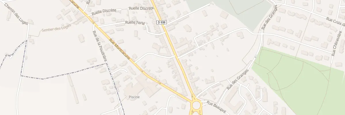 Plan du 74 Rue des Déportés à Mortagne-au-Perche