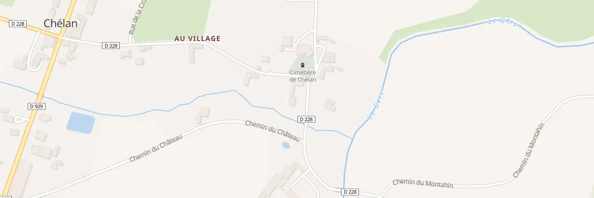 Plan du 466 Rte de Mont d’Astarac à Chélan