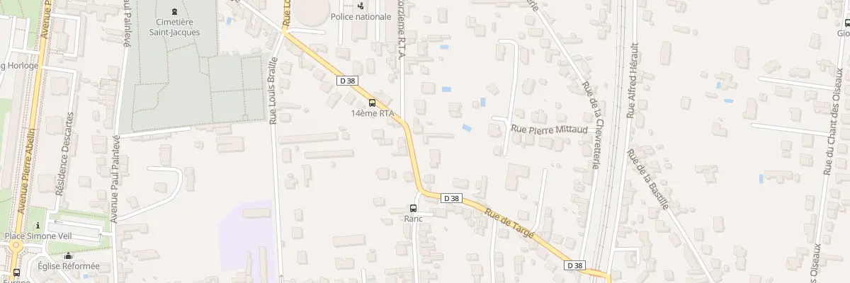 Plan du 43 Rue de Targé à Châtellerault