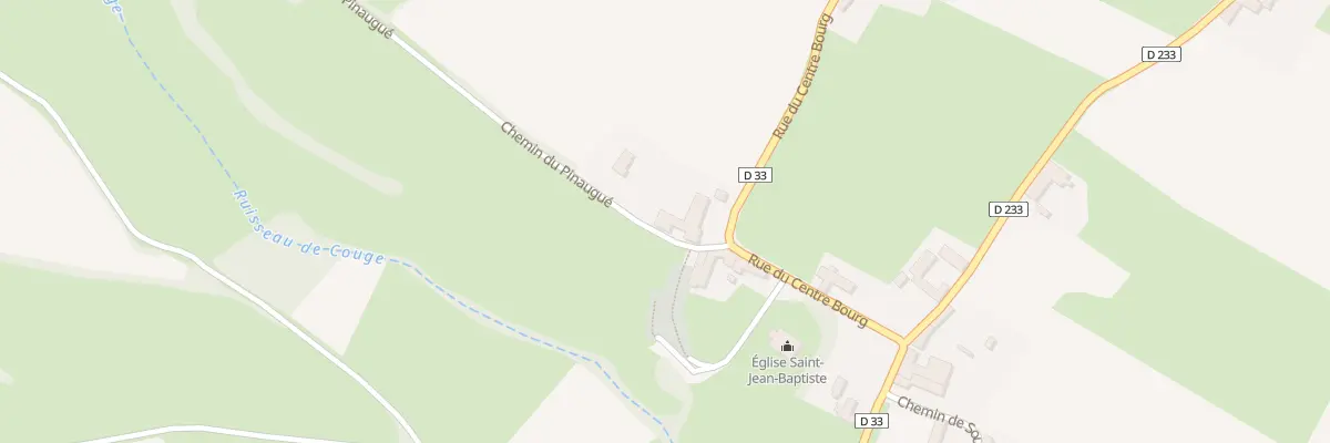 Plan du 2 Che du Pinaugue à Bazordan