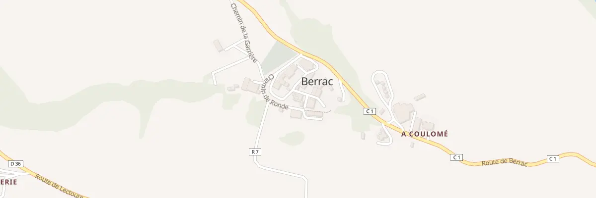 Plan du 5007 Au Village à Berrac