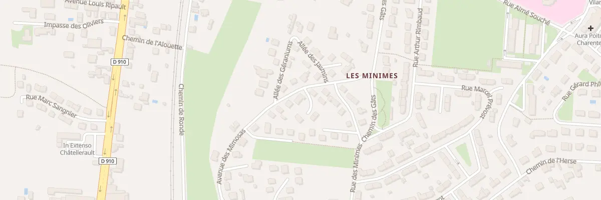 Plan du 6 Av des Capucines à Châtellerault