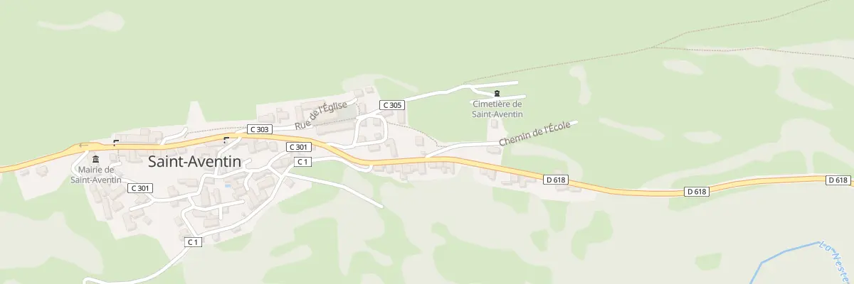 Plan du 1 Rue du Chemin de Saspugne à Saint-Aventin
