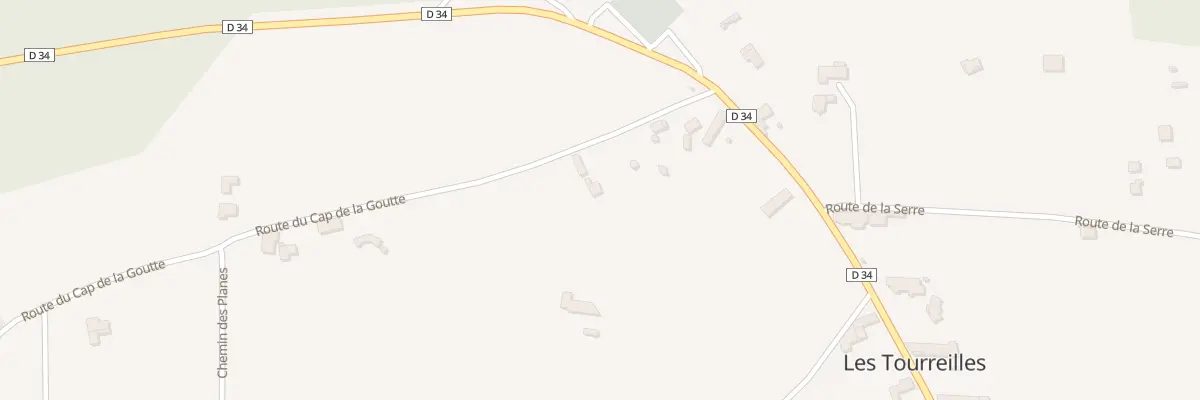 Plan du 9 Rte du Cap de la Goutte aux Tourreilles
