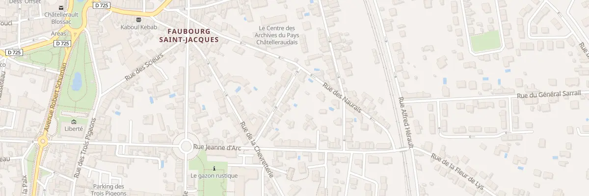 Plan du 16 Rue de l’adjudant Réau à Châtellerault