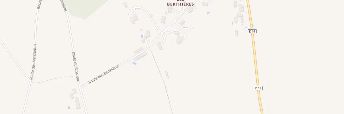 Plan du 68B Les Berthieres à Saint-Nexans