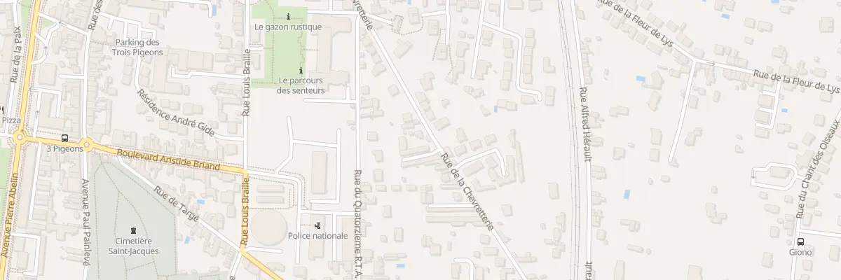 Plan du 92 Rue de la Chevretterie à Châtellerault
