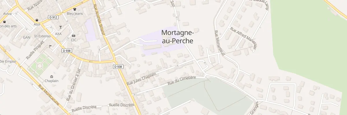 Plan du 35 Rue Jules Chaplain à Mortagne-au-Perche