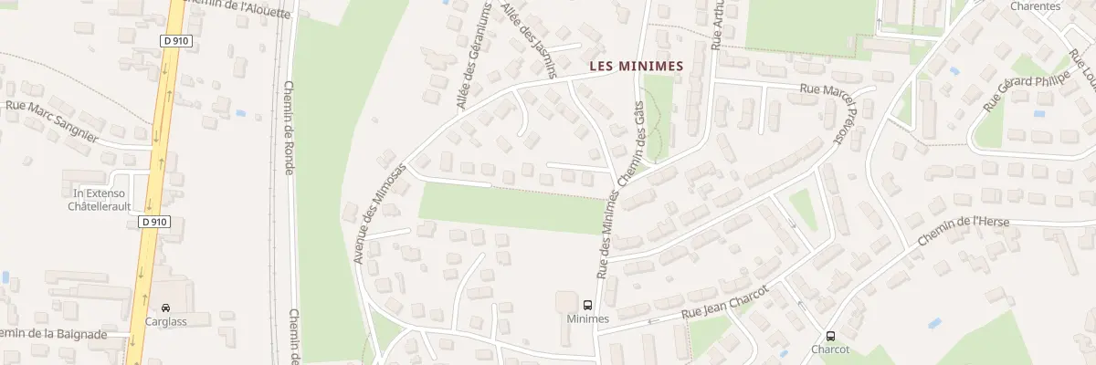 Plan du 4 Imp des Minimes à Châtellerault