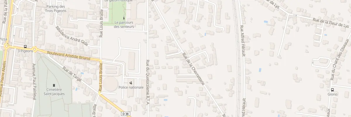 Plan du 102 Rue de la Chevretterie à Châtellerault