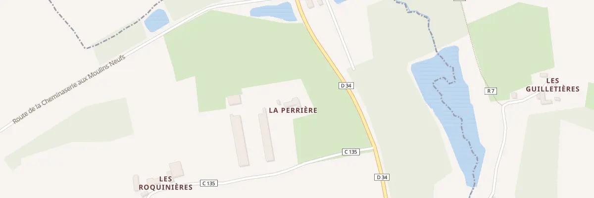 Plan du 2 La Perriere au Breil-sur-Mérize