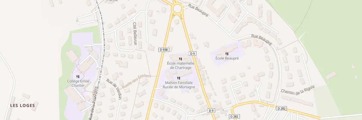Plan du 2 Rue de Chartrage à Mortagne-au-Perche