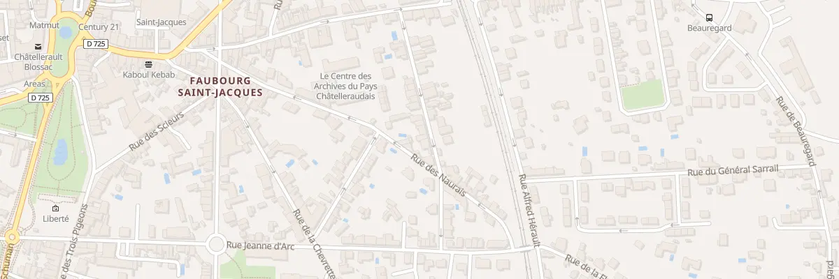Plan du 17 Rue Augustin Neveu à Châtellerault
