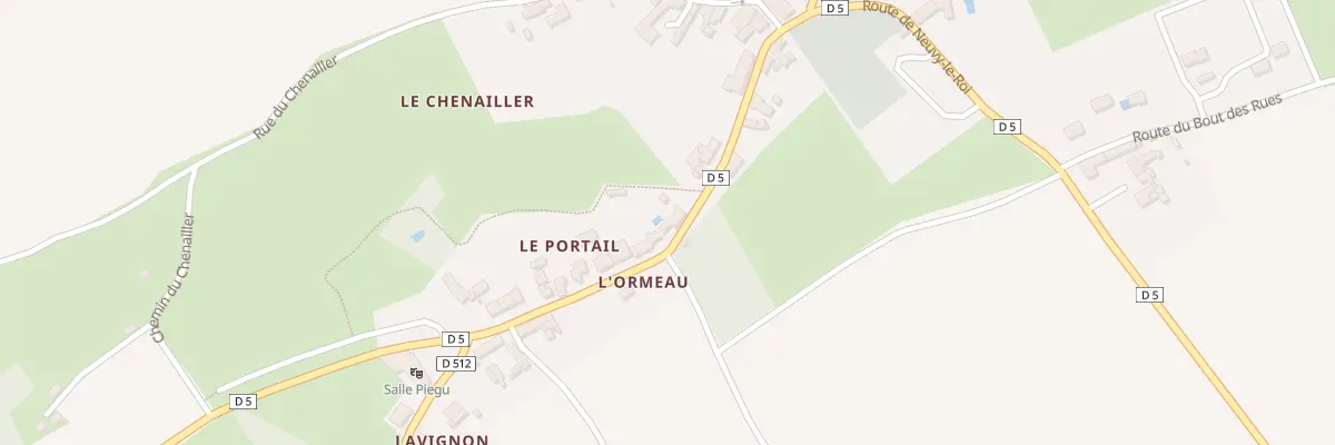 Plan du 20 Rue André Piégu à Bueil-en-Touraine