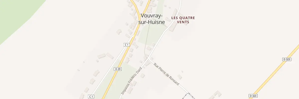 Plan du 12 Rue Pierre de Ronsard à Vouvray-sur-Huisne