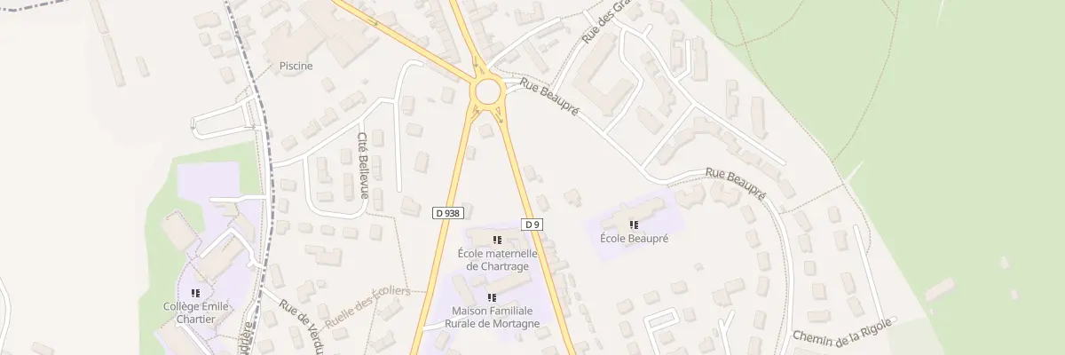 Plan du 3 Rue de Chartrage à Mortagne-au-Perche