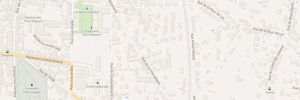 Plan du 89 Rue de la Chevretterie à Châtellerault