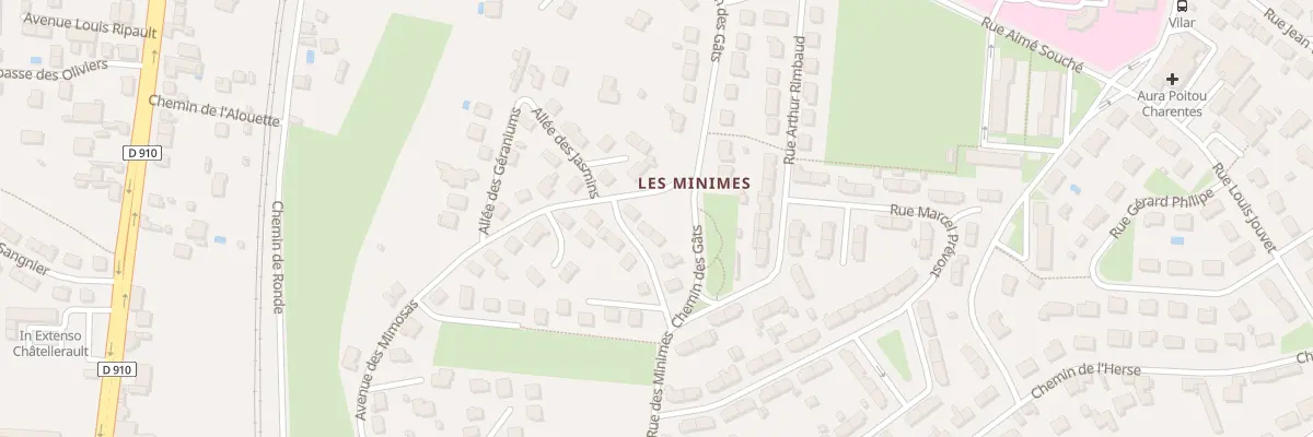 Plan du 3 All des Jonquilles à Châtellerault