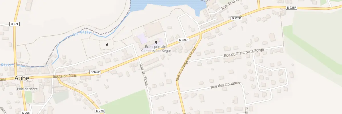 Plan du 36 Rte de Paris à Aube
