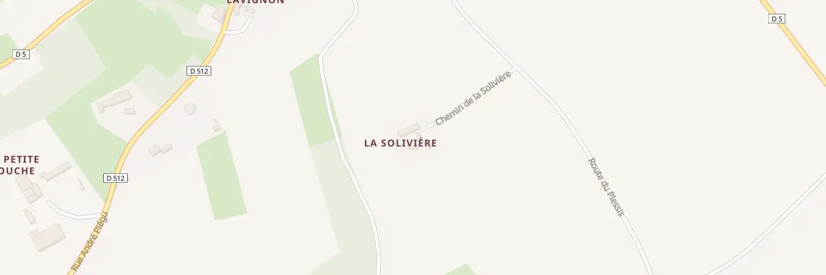 Plan du 61 La Soliviere à Bueil-en-Touraine