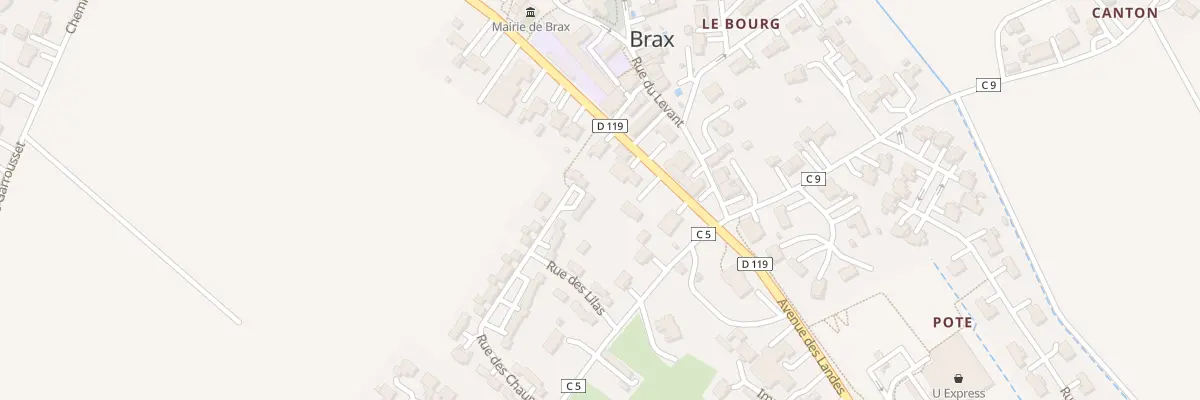 Plan du 8 Rue des Mimosas à Brax