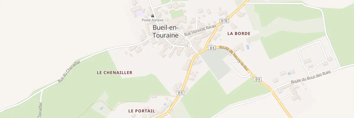Plan du 12 Rue André Piégu à Bueil-en-Touraine