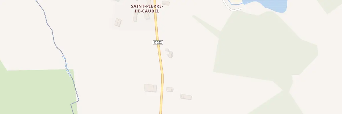 Plan du 189 Rte de Pinel Hauterive à Pinel-Hauterive