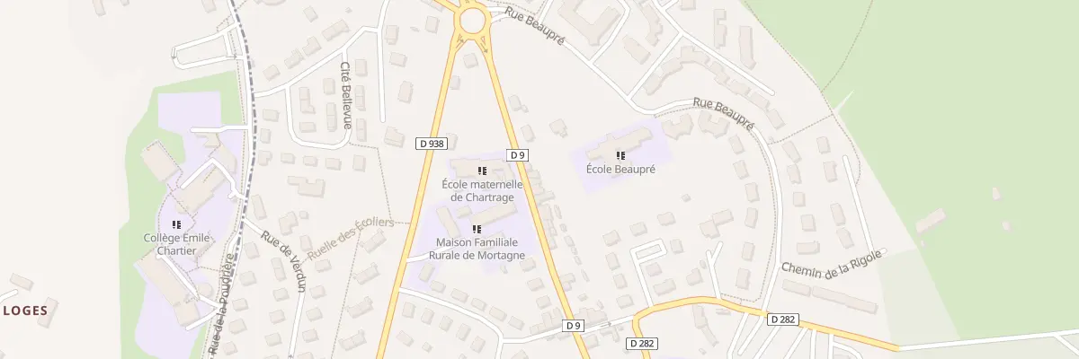 Plan du 13 Rue de Chartrage à Mortagne-au-Perche