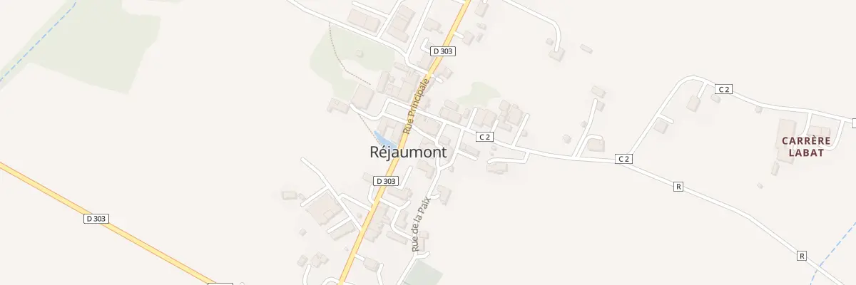 Plan du 1 Rue de la Paix à Réjaumont