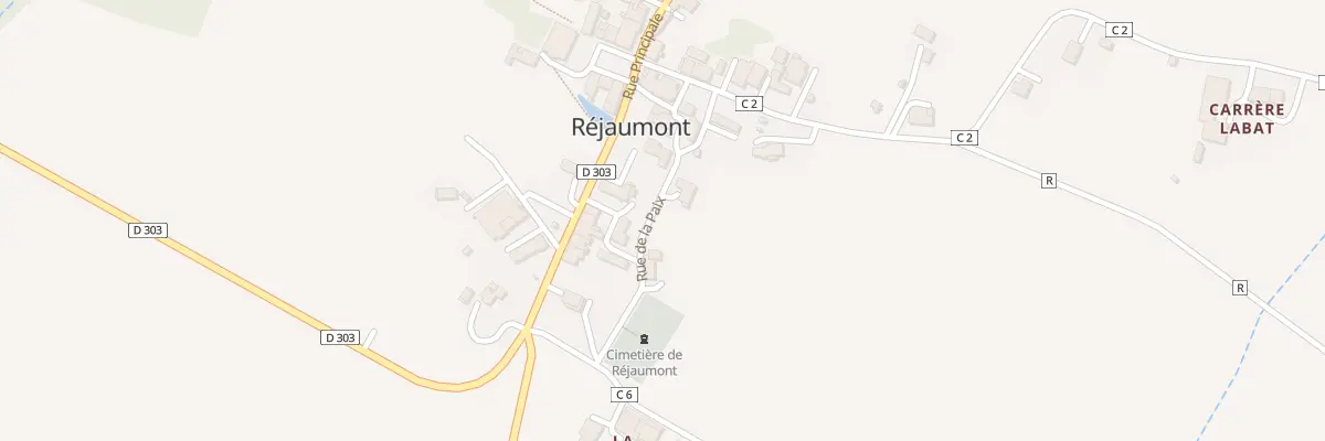 Plan du 5410 Au Village à Réjaumont