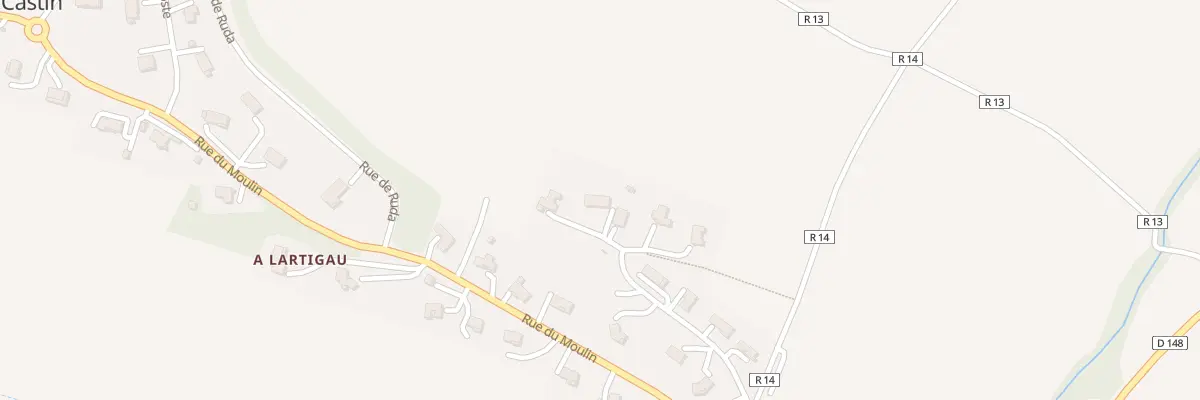 Plan du 14 Lot au Soulan du Village à Castin