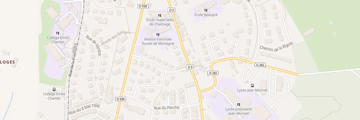Plan du 10 Rue de Chartrage à Mortagne-au-Perche