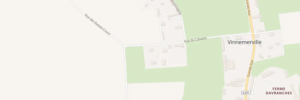 Plan du 5 Rue du Calvaire à Vinnemerville