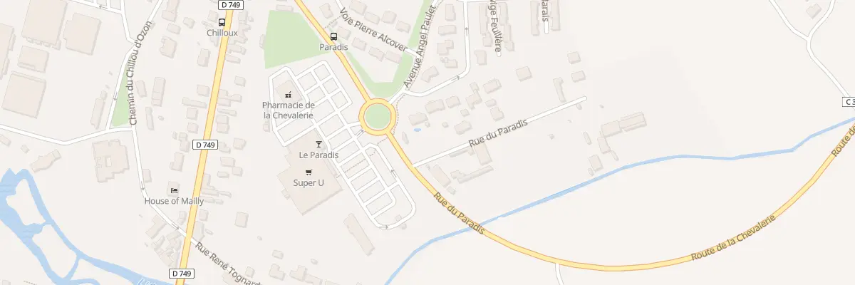 Plan du 68 Rue du Paradis à Châtellerault