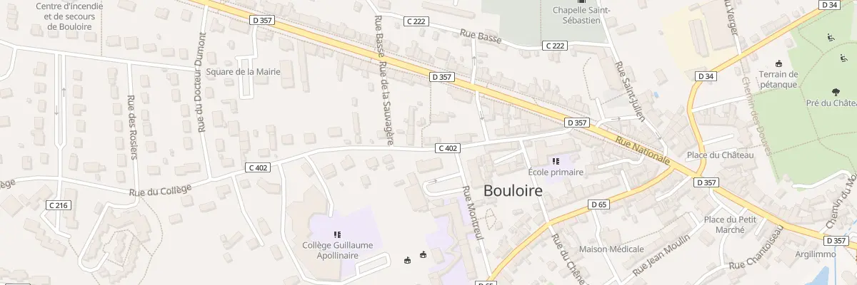 Plan du 20 Rue du Collège à Bouloire