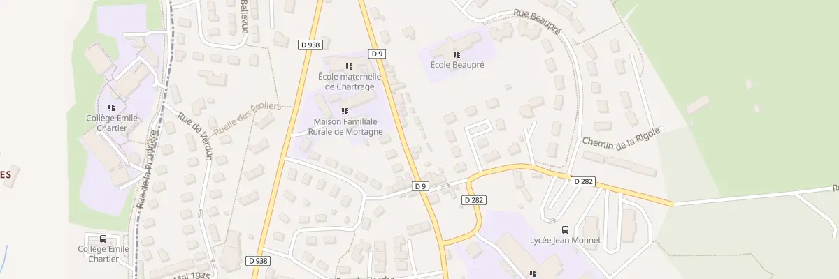 Plan du 25 Rue de Chartrage à Mortagne-au-Perche