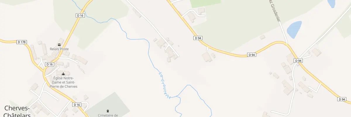 Plan du 5260 Le Bourg à Cherves-Châtelars