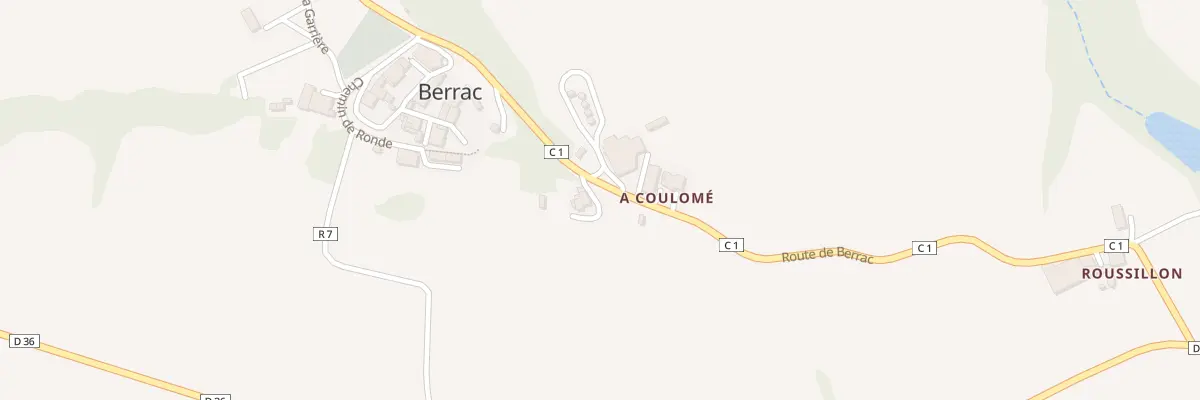 Plan du 5011 Au Village à Berrac