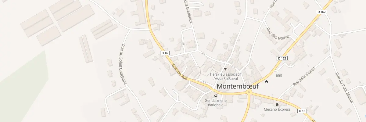 Plan du 3 Pl Carree à Montembœuf