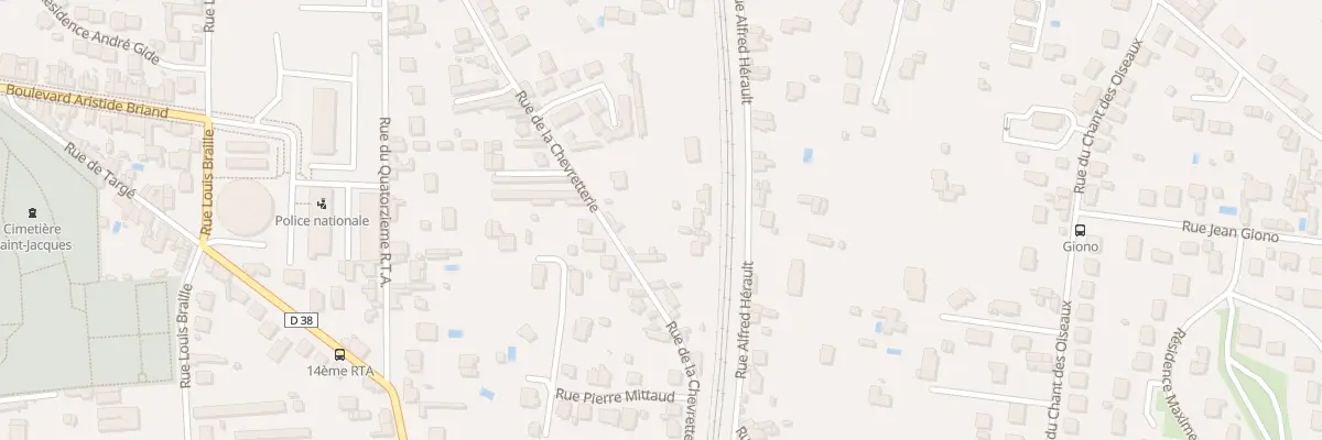 Plan du 117 Rue de la Chevretterie à Châtellerault