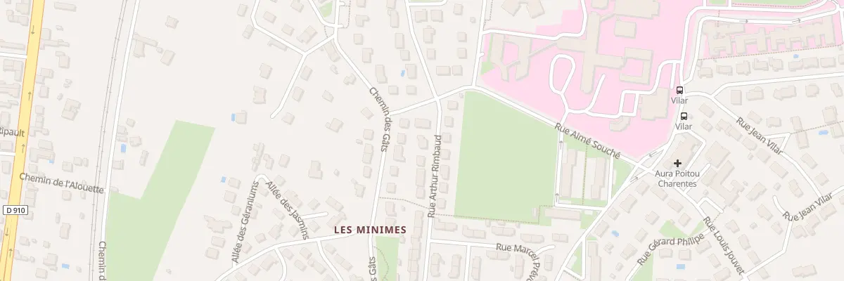 Plan du 11 Rue Arthur Rimbaud à Châtellerault