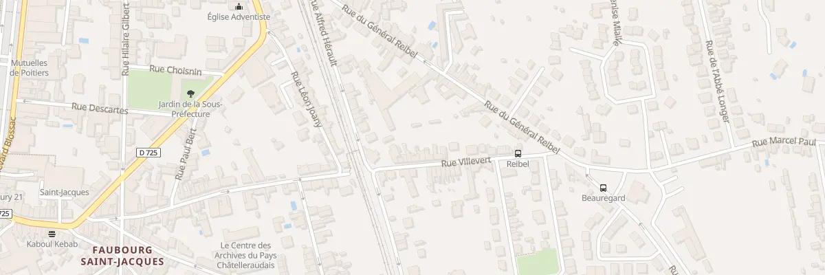 Plan du 11 Rue Villevert à Châtellerault