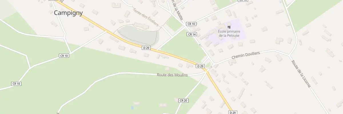Plan du 111 Rte de Pont-audemer à Campigny