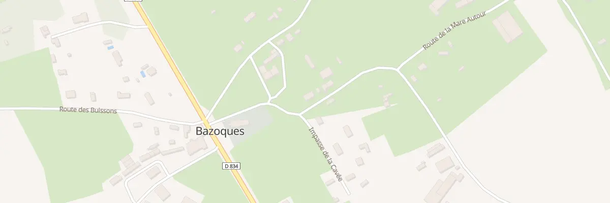 Plan du 175 Rte de la Mare Autour à Bazoques