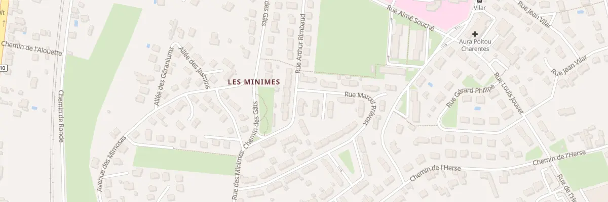 Plan du 18 Rue Marcel Prévost à Châtellerault