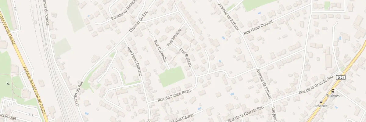 Plan du 7 Rue Boileau à Châtellerault