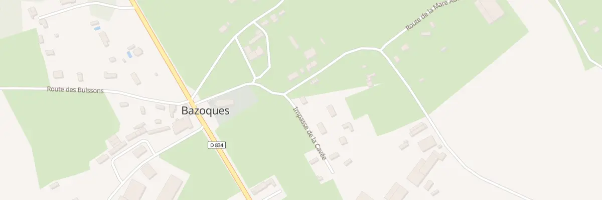 Plan du 35 Imp de la Cavee à Bazoques