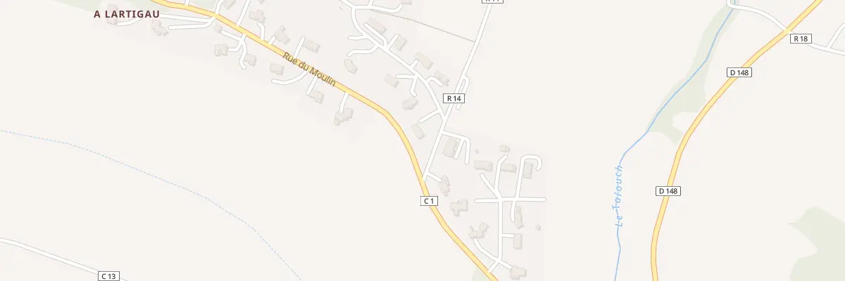 Plan du 1 Lot au Soulan du Village à Castin