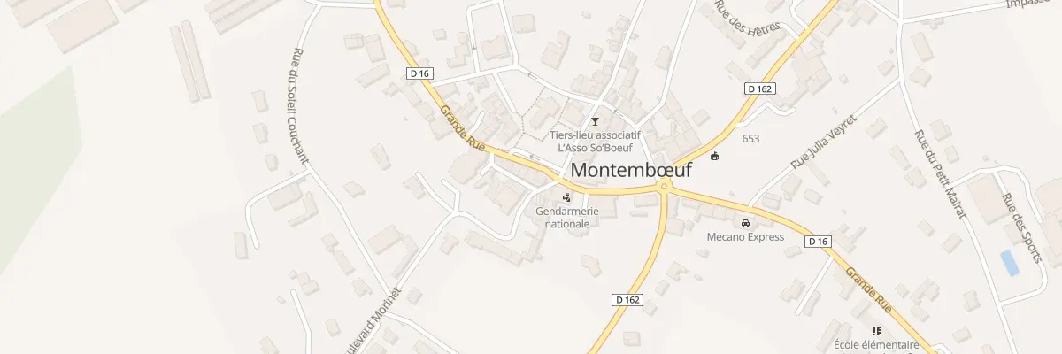 Plan du 2 Rue des Balcons à Montembœuf