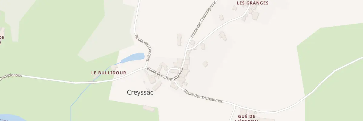 Plan du 1539 Rte des Champignons à Creyssac